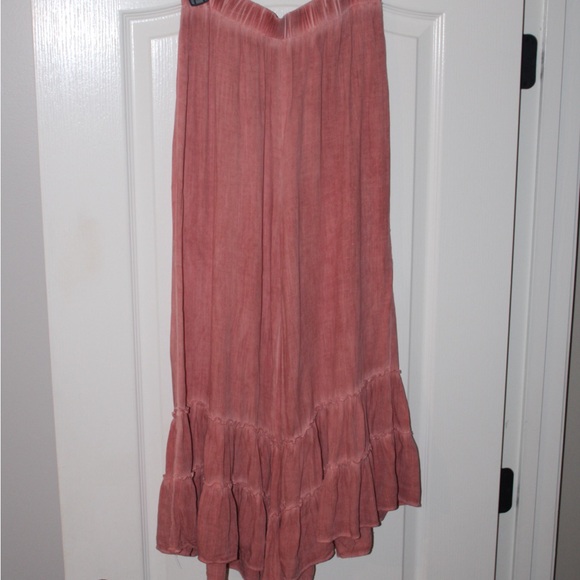 Umgee Coral Ruffled Tiered Pants - Picture 5 of 6